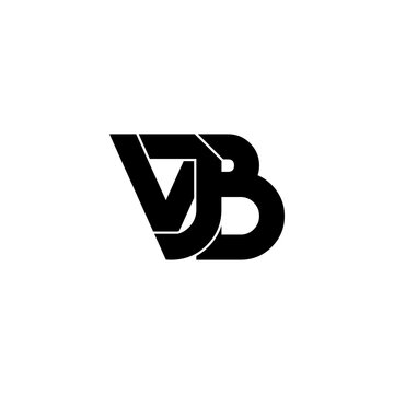 vjb typography letter monogram logo design
