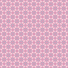 Vintage geometric seamless floral pattern, batik, geometric, tribal fabric, printed fabric, vector 