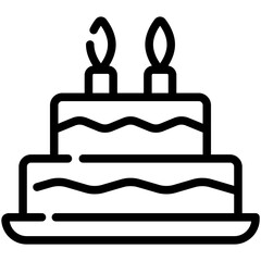 cake line icon