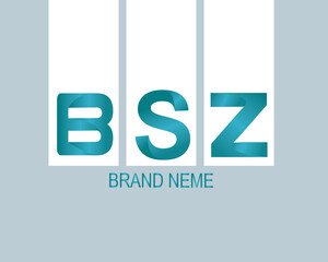 B,S,Z logo template Free vector