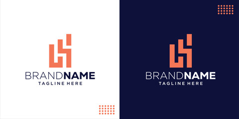 Creative LS Letter Logo Abstract Graphics, Design Inspiration, Illustration, Vector