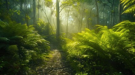 Fototapeta premium A beautiful photograph of nature taken in the heart of the forest