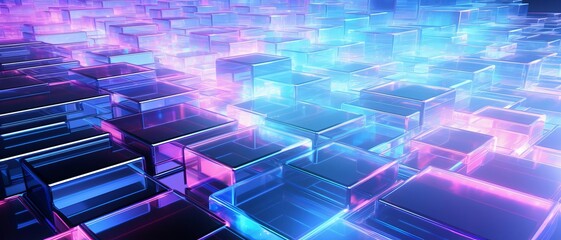 Futuristic holographic background