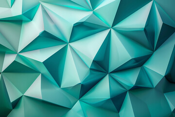 Obraz premium Teal diamonds in a vibrant dynamic gradient emphasize modern innovation and style.
