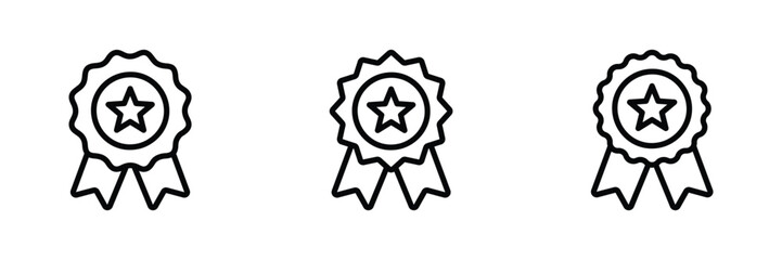 Obraz premium award medal icon set vector 