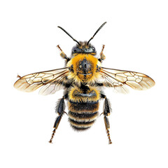 bee isolated on white