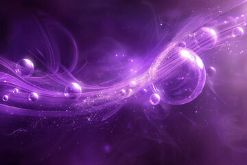 Obraz premium Enchanting abstract violet with orbs adding magic and allure to event settings.