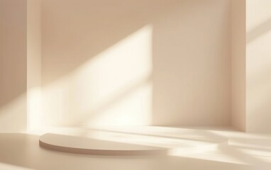 Minimalist Interior with Sunlight