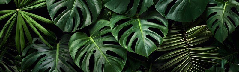 monstera leaves background