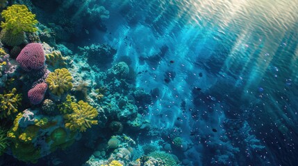 Fototapeta premium Vibrant Coral Reef Ecosystem