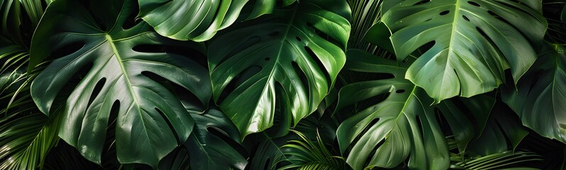 monstera leaves background