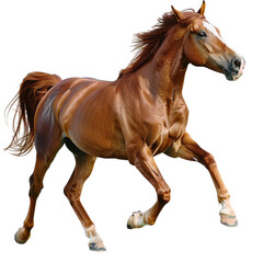 Obraz premium horse on white