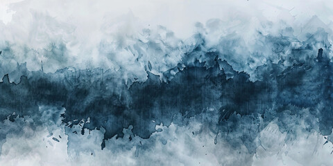 Oil paint strokes on wide canvas textured green background decorating art painting illustration, generated ai