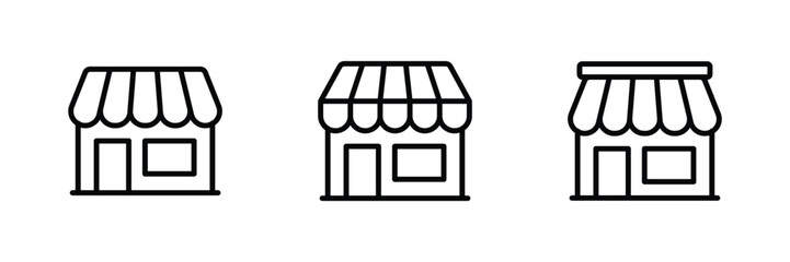 store icon set vector	