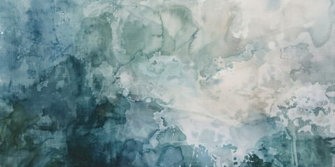 Obraz premium Oil paint strokes on wide canvas textured green background decorating art painting illustration, generated ai