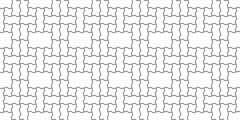 Zig zag paving blocks. Multi-tiles pattern. Seamless landscape interlocking subway brick texture in vector. Modern digital and print backdrop texture.	