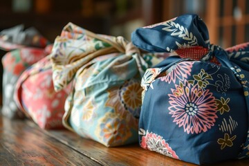 Eco friendly furoshiki wraps for gifts traditional Japanese cloth for sustainable packaging