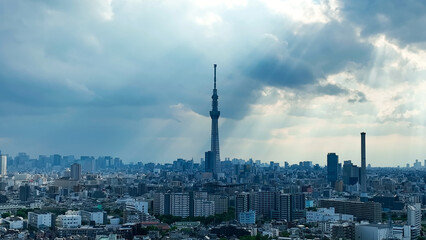 Obraz premium 東京の風景 空撮