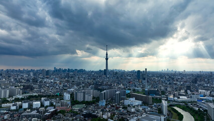 東京の風景　空撮