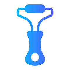 facial roller Gradient icon