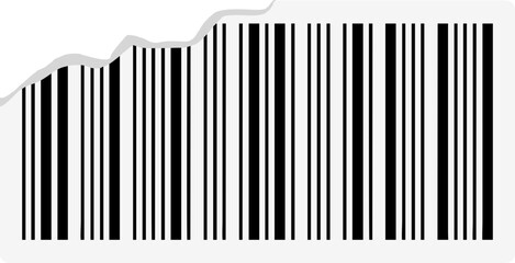 Ripped Barcode Sticker