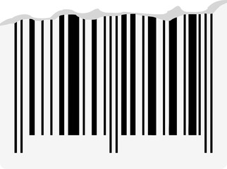 Ripped Barcode Sticker