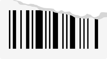 Ripped Barcode Sticker