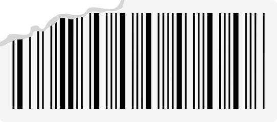 Ripped Barcode Sticker