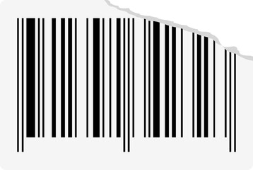 Ripped Barcode Sticker
