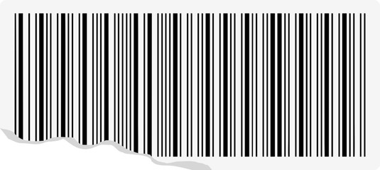 Ripped Barcode Sticker