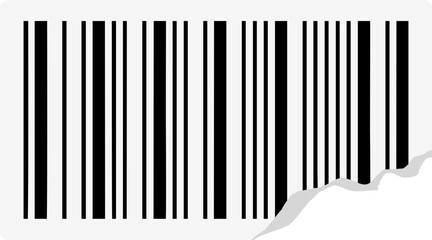 Ripped Barcode Sticker