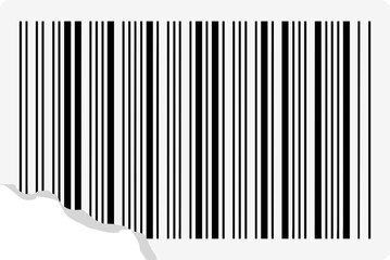Ripped Barcode Sticker