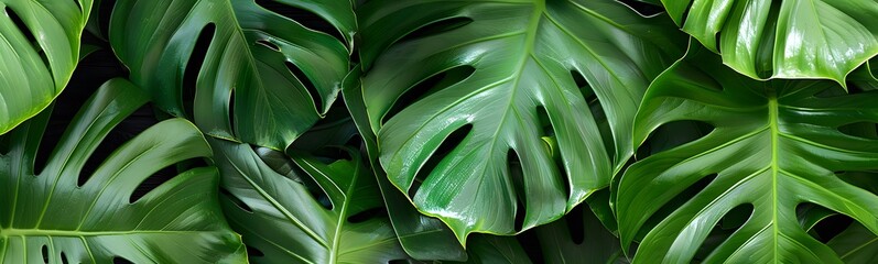 monstera leaves background