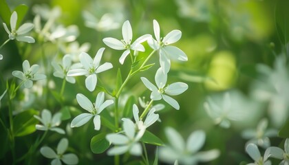 Fragrant herbs that heal galium odoratum white flowers