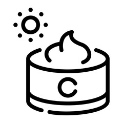 day cream Line Icon