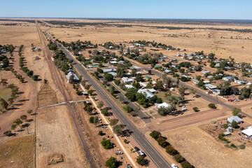 The outback Queensland town of   ilfracombe.