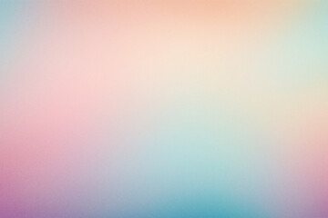Abstract colorful gradient background with grainy style effect. Retro colorful pastel grainy wallpaper.