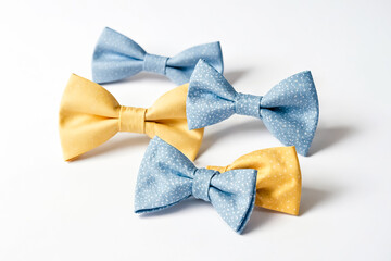 Blue and Yellow Bow Ties
