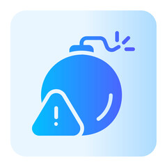 bomb gradient icon