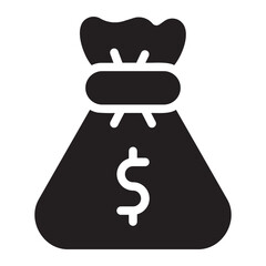 money glyph icon