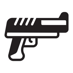 pistol glyph icon