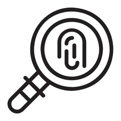 investigation line icon