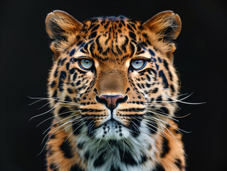 Obraz premium close up portrait of a leopard
