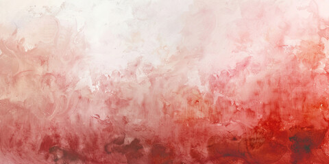 Oil paint strokes on wide canvas textured red background decorating art painting illustration, generated ai	
