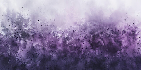 Fototapeta premium Oil paint strokes on wide canvas textured purple background decorating art painting illustration, generated ai 