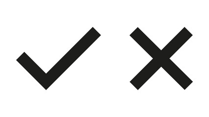 tick and cross icon