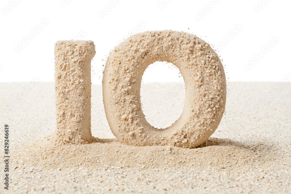 Poster sand number 10