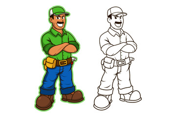 Craftsman illustration design