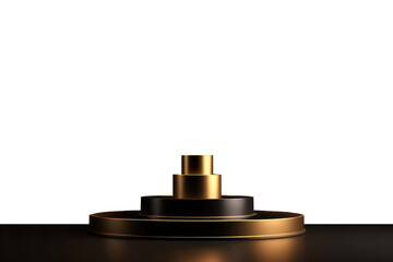 3D Gold Podium Stage - Product Advertising
