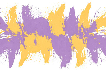 Obraz premium Abstract Watercolor Background with Purple and Yellow Splashes